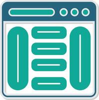 Website Builder Sticker Icon vector