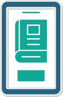 Reading App Sticker Icon vector
