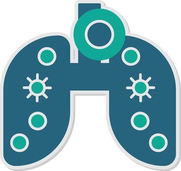 livianos pegatina icono vector