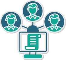 Files Exchange Sticker Icon vector