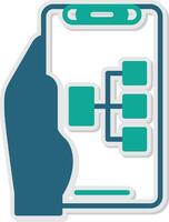 Structure Sticker Icon vector