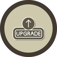 Upgrade Sticker Circle Icon vector