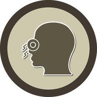 Congestion Sticker Circle Icon vector