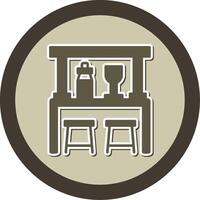 Bar Sticker Circle Icon vector