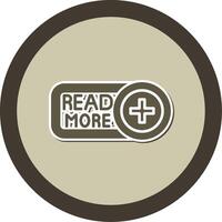 Read More Sticker Circle Icon vector