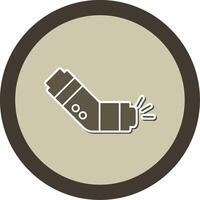 Inhaler Sticker Circle Icon vector