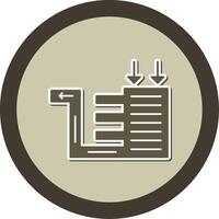 Biofilter Sticker Circle Icon vector