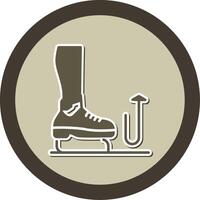 Stomp Sticker Circle Icon vector