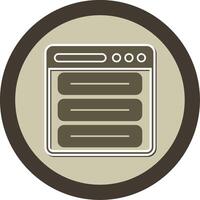 Web Menu Sticker Circle Icon vector