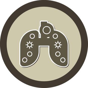 livianos pegatina circulo icono vector