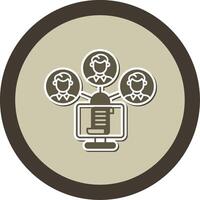 Files Exchange Sticker Circle Icon vector