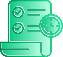 Term Gradient Slip Icon vector