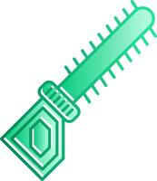 Hedge Trimmer Gradient Slip Icon vector