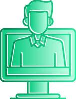 OnGradient Slip Tutoring Gradient Slip Icon vector