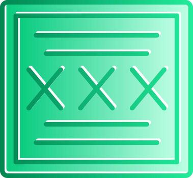 Code Gradient Slip Icon vector