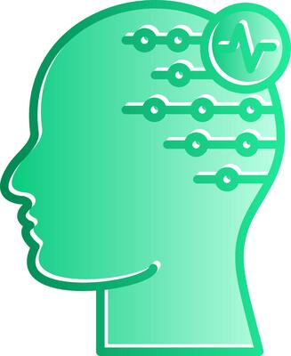 Electroencephalogram Gradient Slip Icon