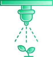 Drip Irrigation Gradient Slip Icon vector