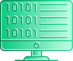 Code Gradient Slip Icon vector