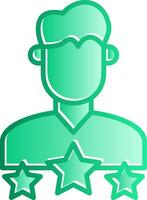 User Experience Gradient Slip Icon vector