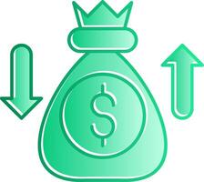 Sales Enablement Gradient Slip Icon vector