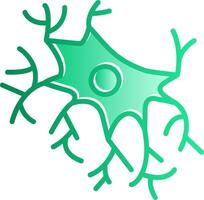 Astrocyte Gradient Slip Icon vector