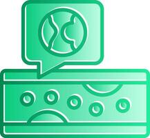 Atherosclerosis Gradient Slip Icon vector