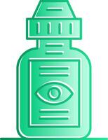 Eyedrops Gradient Slip Icon vector