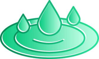 Water Splash Gradient Slip Icon vector