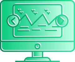 Carrousel Gradient Slip Icon vector