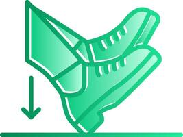 Heel Dig Gradient Slip Icon vector