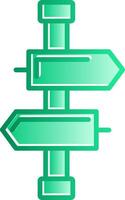 Opportunities Gradient Slip Icon vector