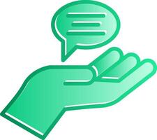 Advice Gradient Slip Icon vector