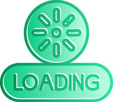 Loading Gradient Slip Icon vector