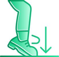 Ball Dig Gradient Slip Icon vector
