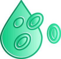 Platelet Gradient Slip Icon vector