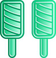 Popsicle Gradient Slip Icon vector