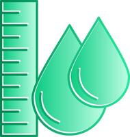 Water Level Gradient Slip Icon vector