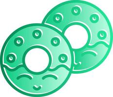 Doughnut Gradient Slip Icon vector
