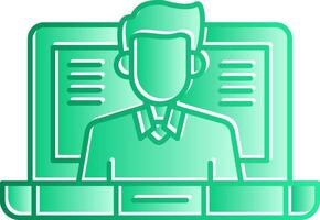 OnGradient Slip Class Gradient Slip Icon vector