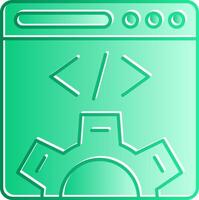 Web Design Gradient Slip Icon vector