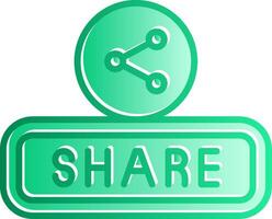 Share Gradient Slip Icon vector