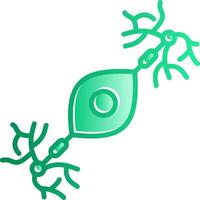 Bipolar Neuron Gradient Slip Icon vector