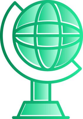 Globe Gradient Slip Icon