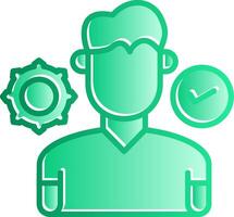 Coach Gradient Slip Icon vector