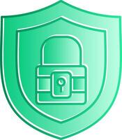 Anti Theft Gradient Slip Icon vector