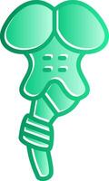 Brainstem Gradient Slip Icon vector
