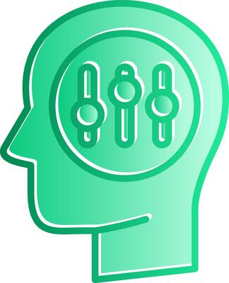 Self Control Gradient Slip Icon