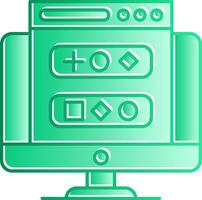 Web Design Gradient Slip Icon vector