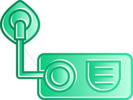 Oxygen Gradient Slip Icon vector