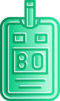 Glucose Meter Gradient Slip Icon vector